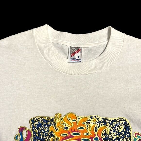 Hilton Waikoloa Village T-Shirt Woman’s Size Large White Turtle Fish Hawaii VTG - Picture 3 of 12